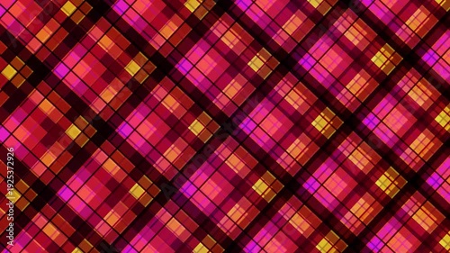 Abstract Tartan Moire Pattern Background 4K – Geometric Interference Motion Loop