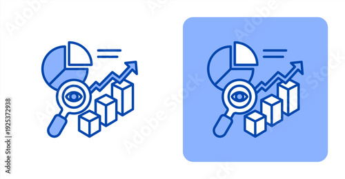 Market Overview icon, with contrast background.