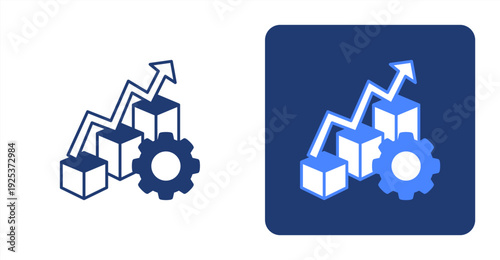 Productivity Index icon, with contrast background.