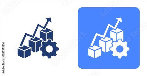 Productivity Index icon, with contrast background.
