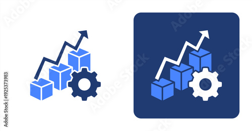 Productivity Index icon, with contrast background.