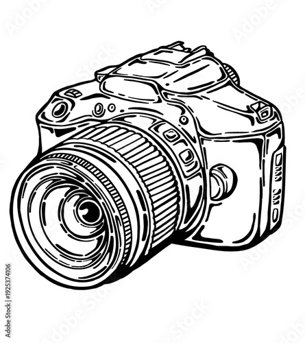 illustration of a digital camera