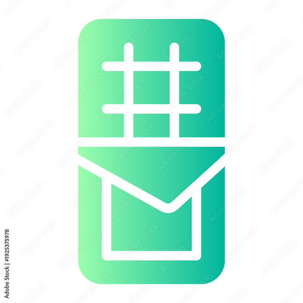 Obraz premium chocolate bar gradient icon