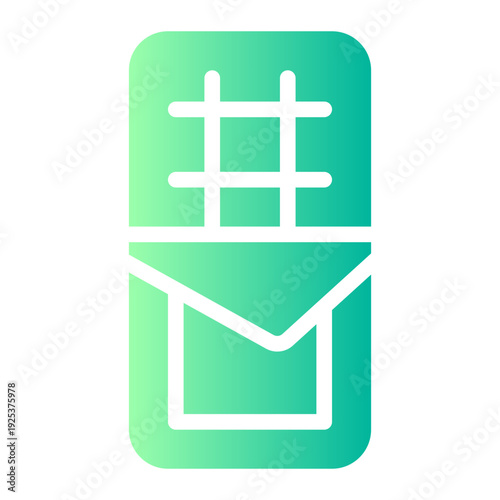 chocolate bar gradient icon