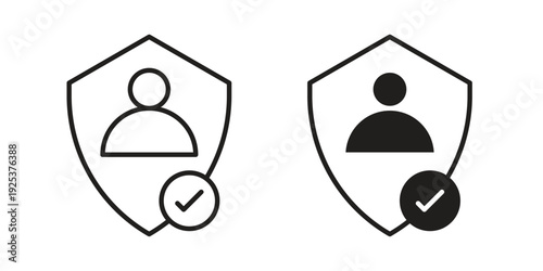 Authentication icon symbol design template. Vector 10 eps.