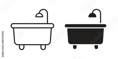 Bathroom icon symbol design template. Vector 10 eps.