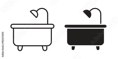 Bathroom icon symbol design template. Vector 10 eps.