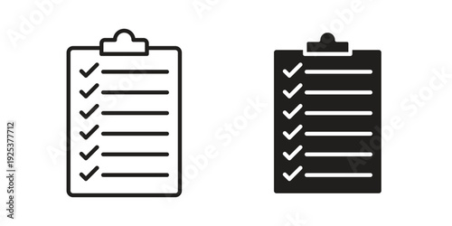 Clipboard icon symbol design template. Vector 10 eps.