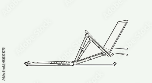 Adjustable Laptop Stand with Ergonomic Design for Comfortable Viewing and Typing