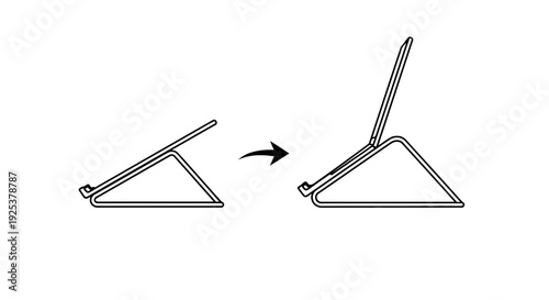Adjustable Tablet Stand - Foldable, Portable, Ergonomic Angle Adjustment