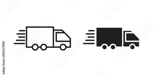 Delivery icon symbol design template. Vector 10 eps.
