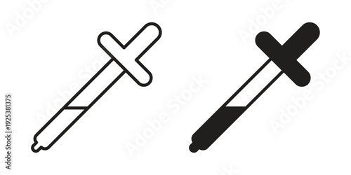 Eye dropper icon symbol design template. Vector 10 eps.