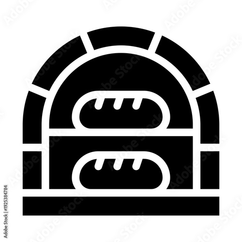 oven glyph icon