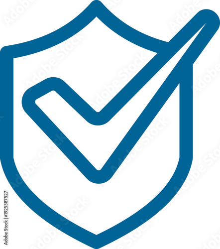 Modern shield security check icons collection in flat and line style featuring protection, approval, verified badge and cybersecurity symbols. Data safety and trust concepts.