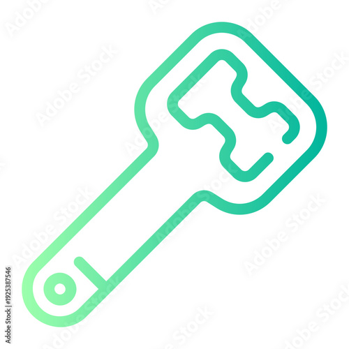 can opener gradient icon