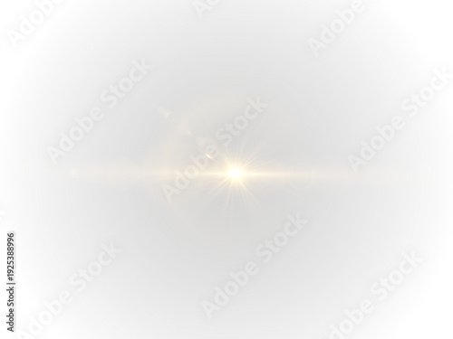 White spotlight bursts with radiant glow over a dark concert hall. Shimmering dust particles catch the light dynamically. Perfect for promotional banners and entertainment graphics.