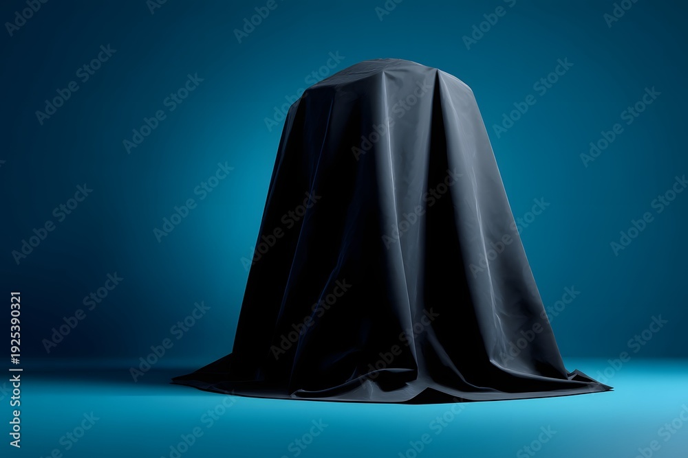 Naklejka premium Realistic fabric cover mockup for professional softbox lighting.