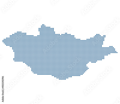 Mongolia Blue Dotted Map Digitale 2026 PNRR Modernization Corridor