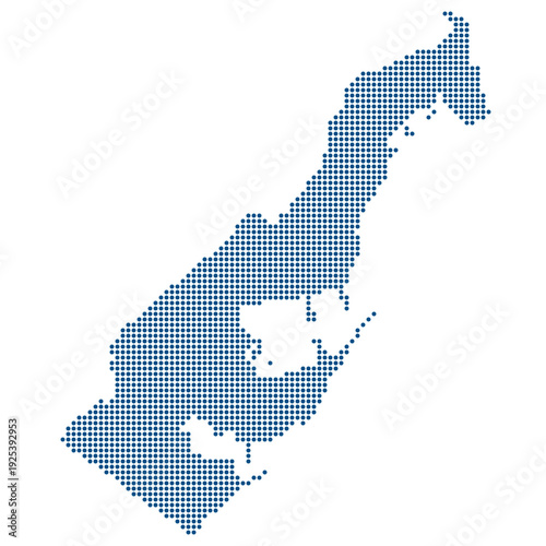 Monaco Blue Dotted Map Digitale 2026 PNRR Modernization Corridor