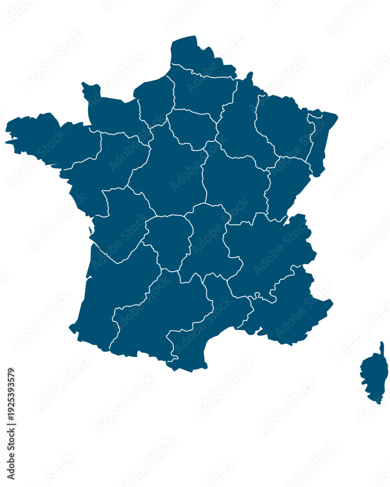 Fototapeta premium map of france