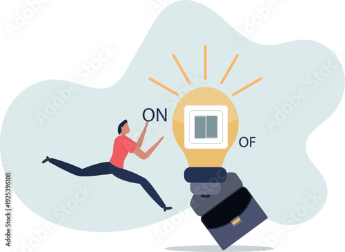 Business idea and solution to solve company problem or innovation and strategy to win business success concept.person's life situation and his activities.