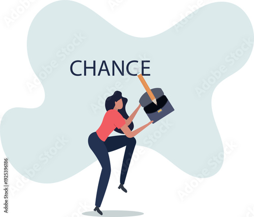 Turn change into chance, transformation for business opportunity,person's life situation and his activities.