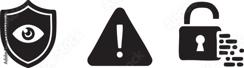 Privacy Warning Data Risk Leak Security Notification Icon
