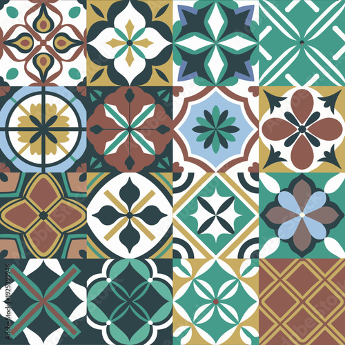 vector illustration hires Collection of High-Resolution Abstract Seamless ornament Patterns with Diverse Designs and Textures