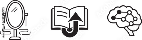 Reflection Learning Knowledge Wisdom Growth Success Mindset Graphic