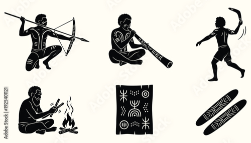 Aboriginal Culture Icons Collection