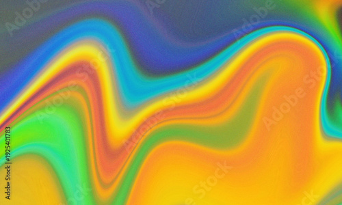 Abstract Colorful Grainy Gradient Background with Vibrant Neon Spectrum Texture