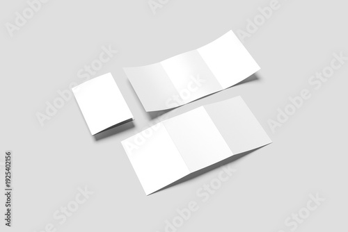 A5 Trifold Brochure Mockup