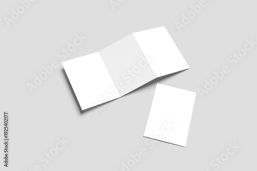 A5 Trifold Brochure Mockup