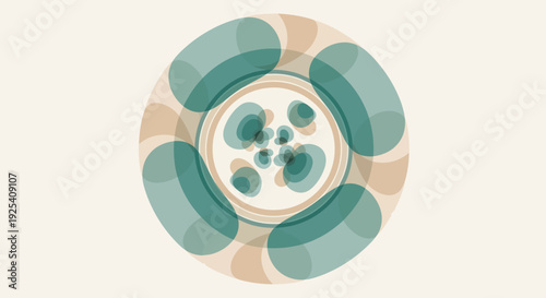 Ceramic Plate with Floral Design and Pattern.