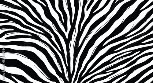 Vibrant monochrome stripes forming an intricate animal skin design a dynamic graphical representation perfect for contemporary patterns backgrounds