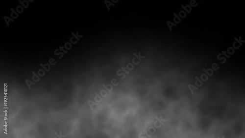 Realistic Gray Smoke Overlay Rising From Bottom Seamless Infinite Loop Alpha Channel Transparent Background Fire Smoke Fog Effect 4K
