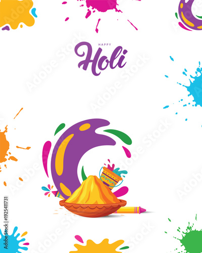 Creative Holi Celebration Designs for Education, Technology & Healthcare Sectors – Ideal for Social Media, Web Banners, Print Campaigns, Stories, and Status Posts