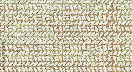 Seamless Organic Grain Pattern in Earth Tones Abstract Cereal Texture Design