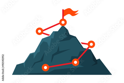 Strategic business roadmap to mountain summit success