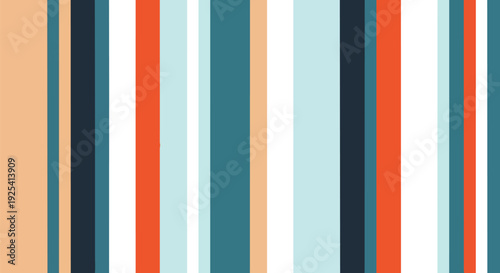 Vibrant vertical stripe pattern showcasing a balanced fusion of warm and cool tones for contemporary design aesthetics