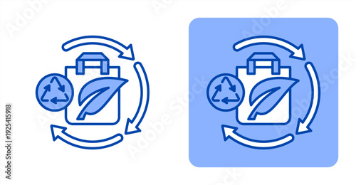 Responsible Consumption icon, with contrast background.