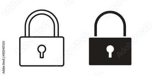 Lock icon symbol design template. Vector 10 eps.