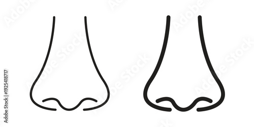 Nose icon symbol design template. Vector 10 eps.