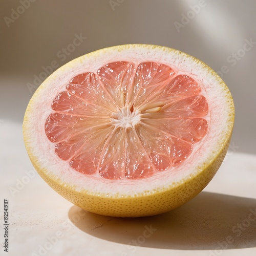 Pomelo Cut in Half Close-Up