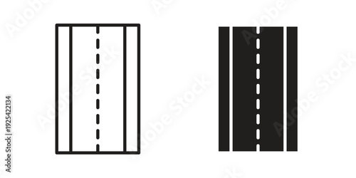 Road icon symbol design template. Vector 10 eps.
