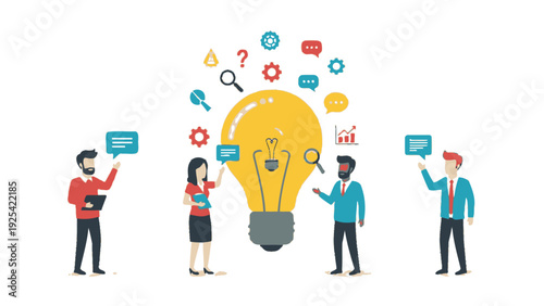 Business Team Collaboration Generating Creative Ideas and Innovative Solutions for Success