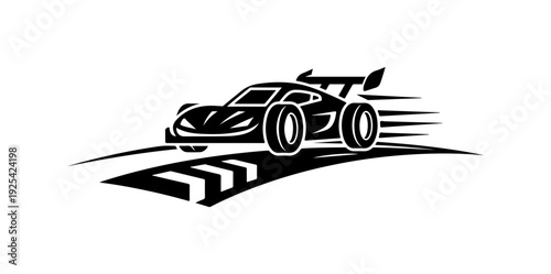 Vector racing car icon