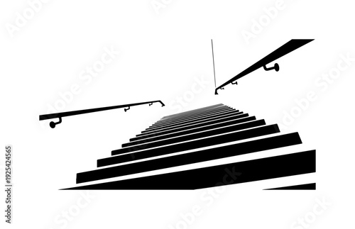 Vector illustration of solar panel and tracker system