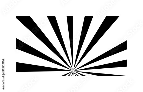 Black Radial Pattern