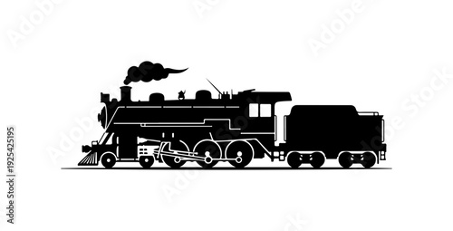 Vintage Train Silhouette